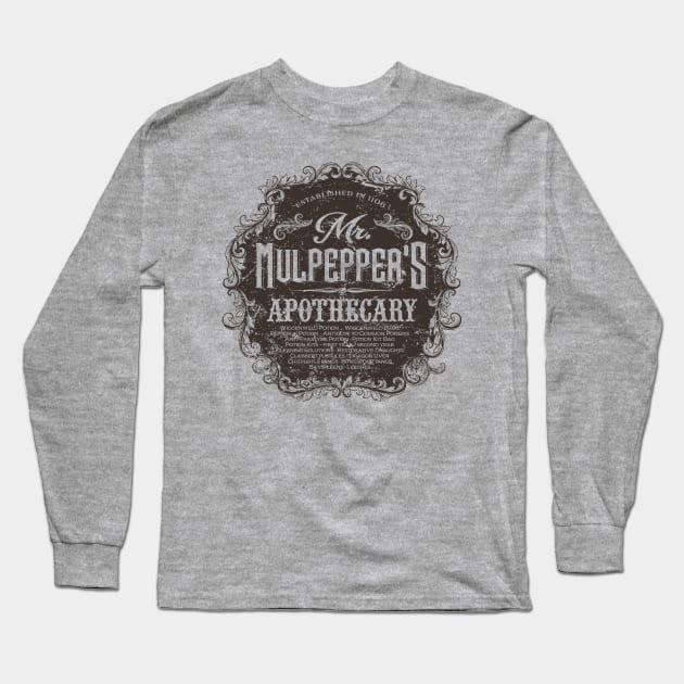 Mr. Mulpepper's Apothecary Long Sleeve T-Shirt by MindsparkCreative